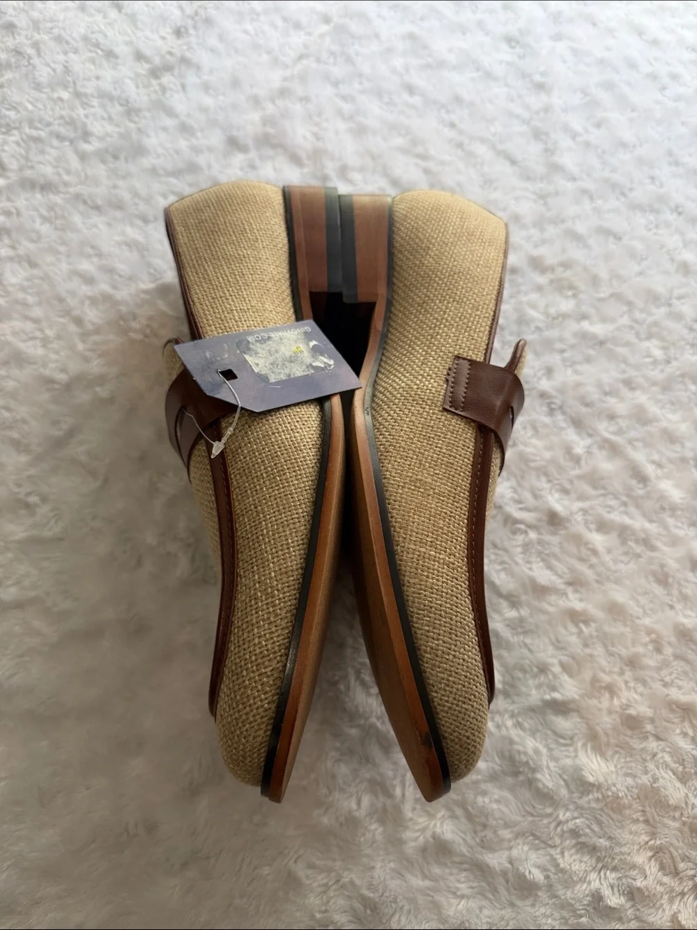 Gino Vitale Moc Toe Penny Slip On Loafer, Beige - 9.5